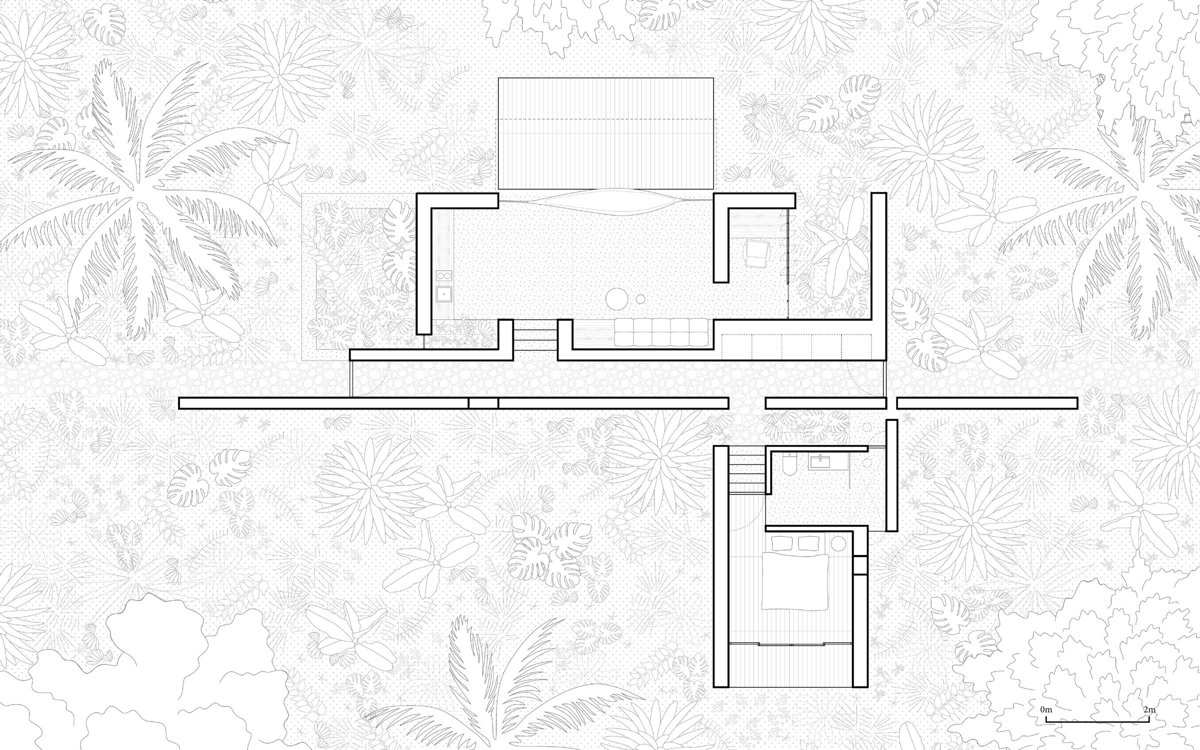 Hacienda Itzancab Hotel drawing